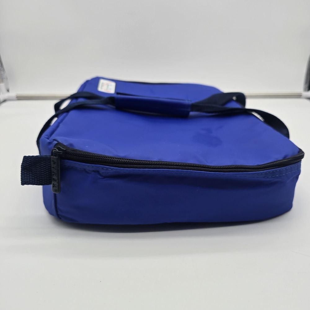 Pyrex Portables Blue Travel Carry Bag Insulated Case 16" X 10 X 2.5" Hot or Cold - Picture 3 of 8